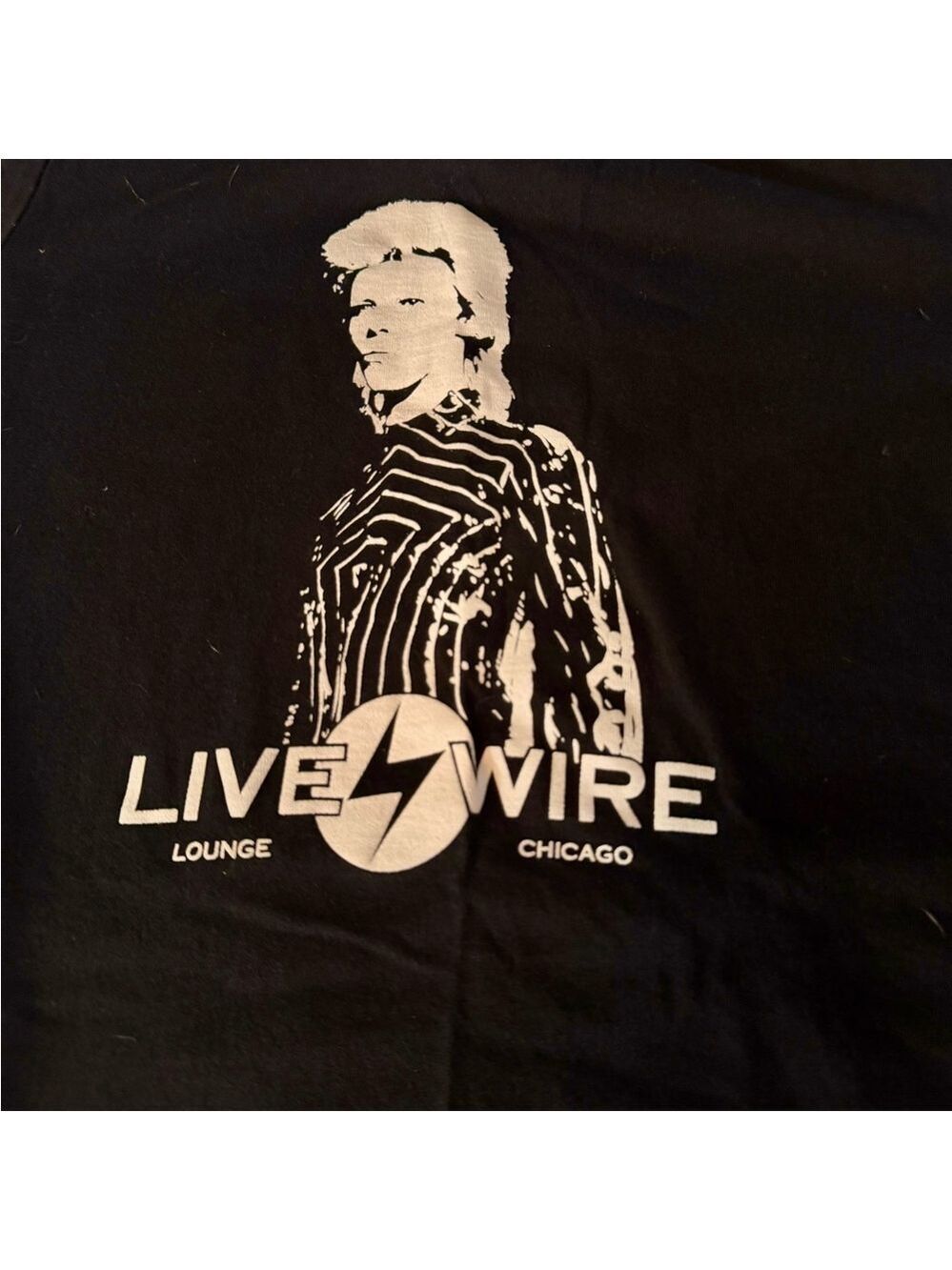 Live Wire Lounge Chicago Women’s Black T-Shirt Sz Lg - Picture 2 of 3